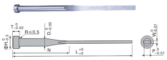 SKH51高速钢扁顶针
